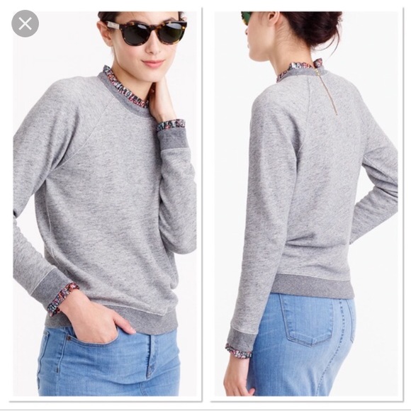 J. Crew Sweaters - J Crew ruffled sweatshirt